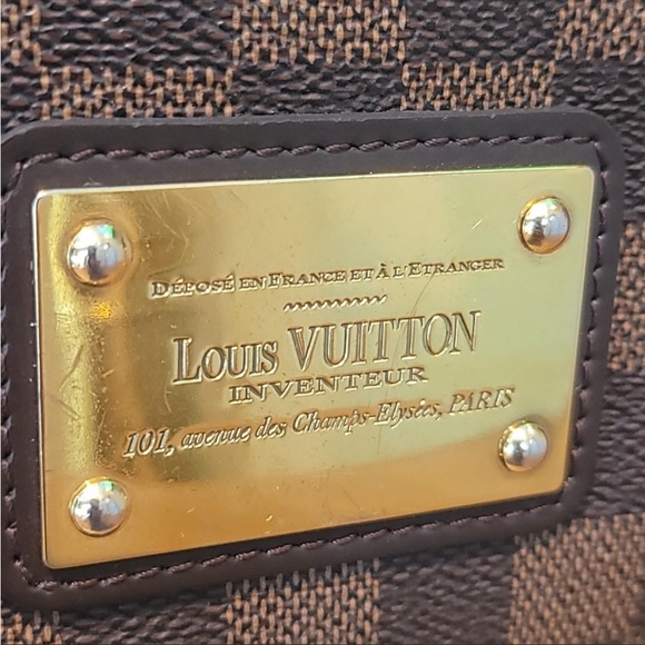 🤎LV EVA DAMIER EBENE Pochette / Clutch🎀 2015 collection✨EUC✨ - Picture 9 of 17